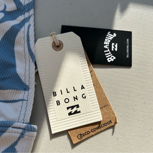 Billabong The Coast is Calling Bikini Top Large Blue NWT - Picture 2 of 6